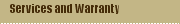 Services and Warranty